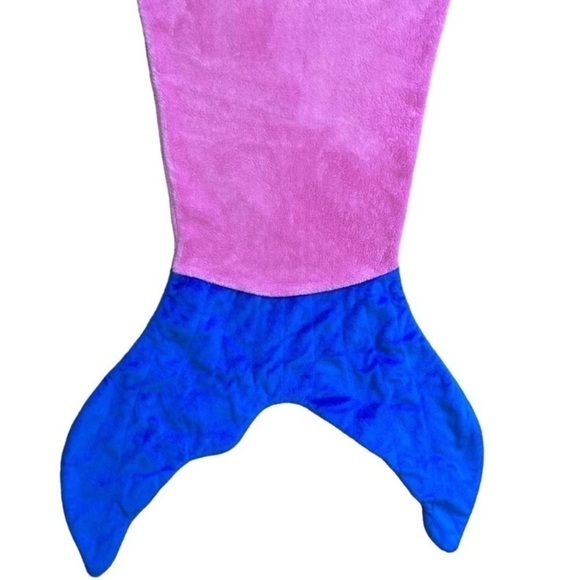 Blankie Tail Kids Mermaid Blanket Pink and Purple Soft Fleece Sleeping Bag OS - Picture 3 of 10